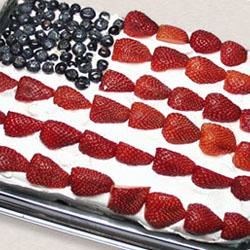 Red, White and Blue Strawberry Shortcake Recipe