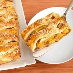 Braided Peach Strudel