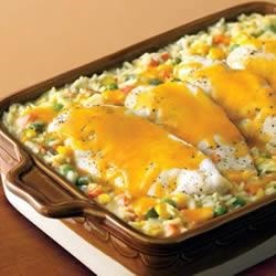 Cheesy Chicken And Rice Bake