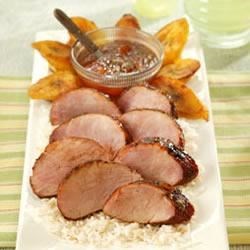 Chili Rubbed Pork Tenderloin With Apricot Ginger Glaze