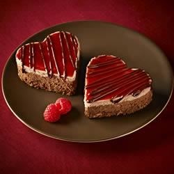 Ghirardelli Chocolate Raspberry Cheesecake Hearts Recipe