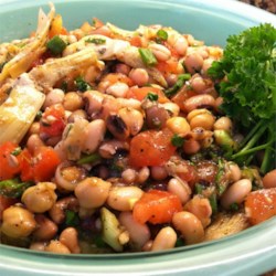 New Year Three-Bean and Artichoke Salad