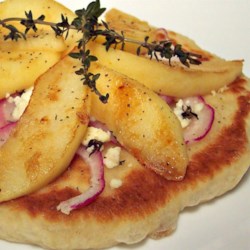 Apple and Feta Pan Fried Pizzas