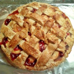 Caramel Apple Cranberry Pie 