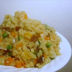 Quick Couscous with Raisins and Carrots