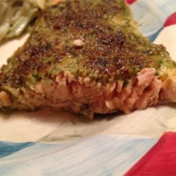 Stephan's Broiled Salmon Pesto