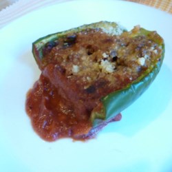 Mom's Sloppy Joe Stuffed Peppers