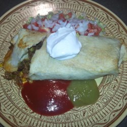 Beef and Bean Chimichangas