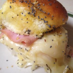 Baked Ham and Cheese Party Sandwiches