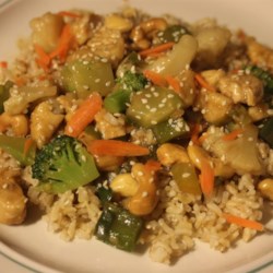 Ginger Chicken with Cashews