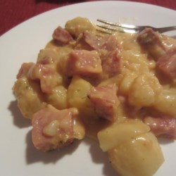 Leftover Ham -n- Potato Casserole