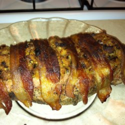 Bacon Wrapped Stuffed Pork Tenderloin