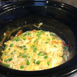 Healthier Slow Cooker Chicken and Dumplings