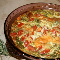 Quiche with Kale, Tomato, and Leek