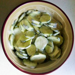 Cucumbers with Dressing