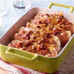 Baked Chili Hot Dogs Recipe