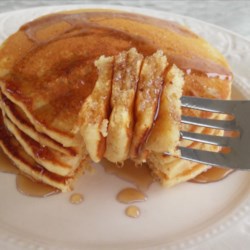 Hearty Country Hot Cakes Recipe - These hearty country hot cakes are quick and easy, melt-in-your-mouth breakfast pancakes, thickened with Cream of Wheat(R) and buttermilk.