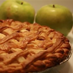 What is a recipe for a basic apple pie?