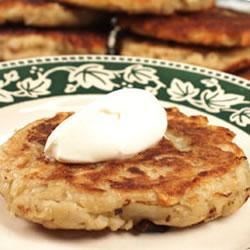 What is a basic recipe for potato pancakes?
