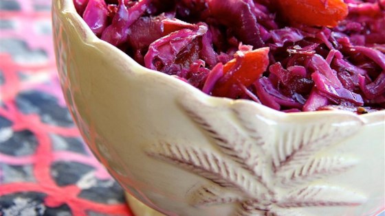 Red Cabbage with Apricots and Balsamic Vinegar 