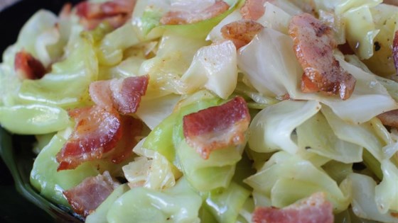 Fried Irish Cabbage with Bacon