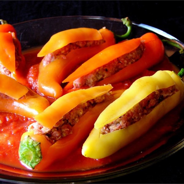 Stuffed Banana Peppers With Sausage And Cream Cheese