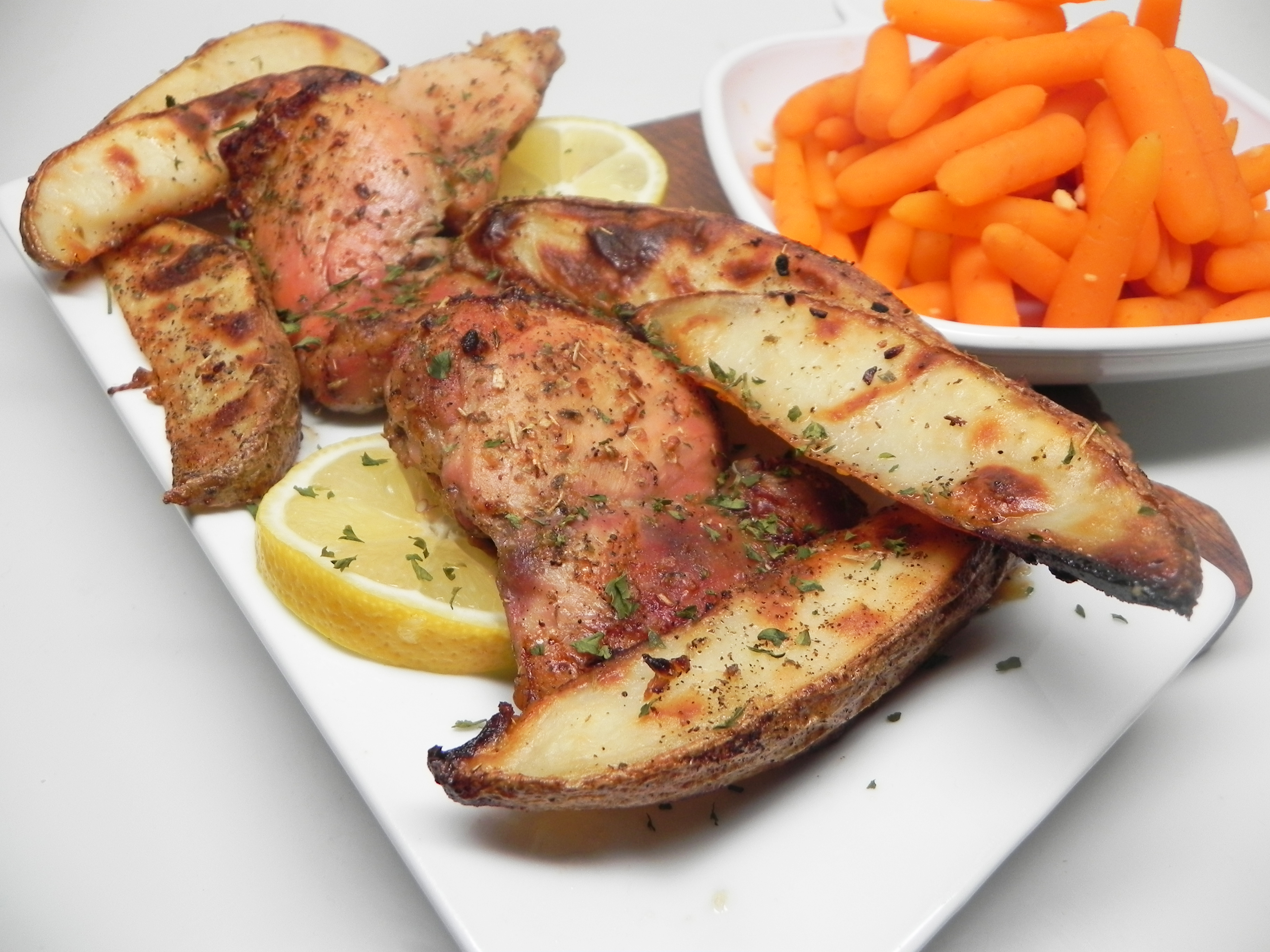 Lemon Garlic Chicken Thighs And Potatoes Recipe Allrecipes