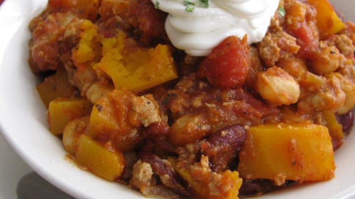 Butternut Squash and Turkey Chili