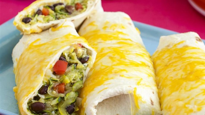 Squash and Zucchini Burritos