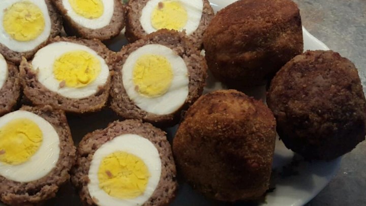 Scotch Eggs with Mustard Sauce