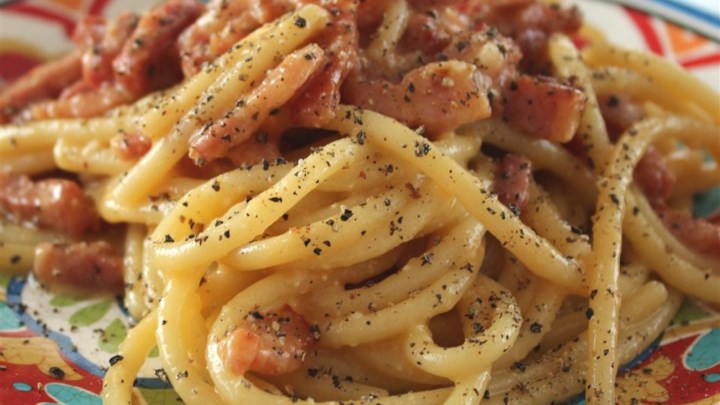 Spaghetti Alla Carbonara The Traditional Italian Recipe In Hot Sex Picture 5065