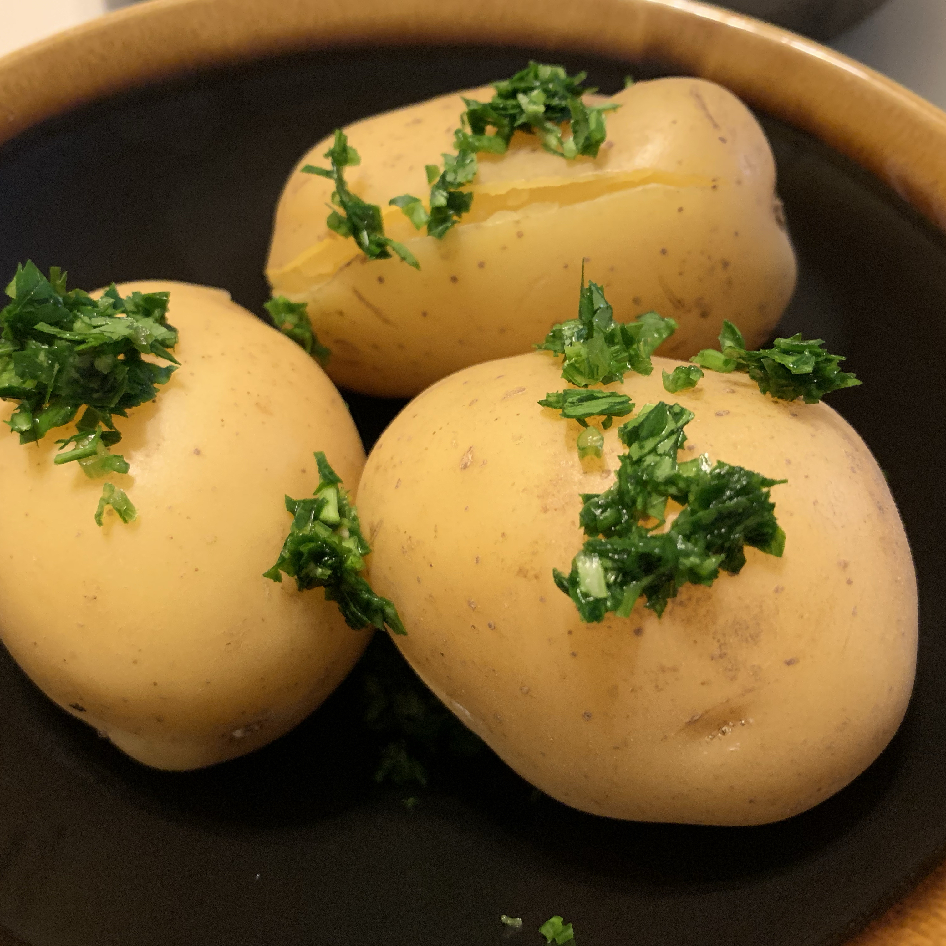 Картошка круглая отварная