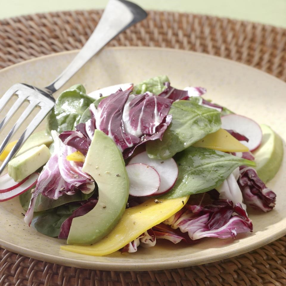 Spinach, Avocado &amp; Mango Salad Recipe - EatingWell