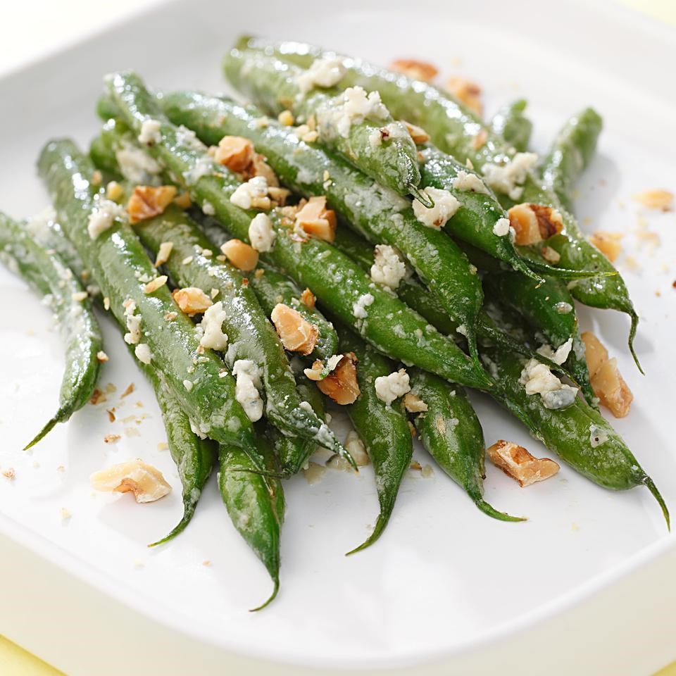 Blue Cheese-Walnut Green Beans