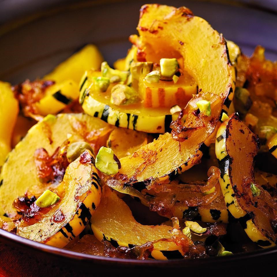 Delicata Squash With Orange Pistachios Recipe EatingWell