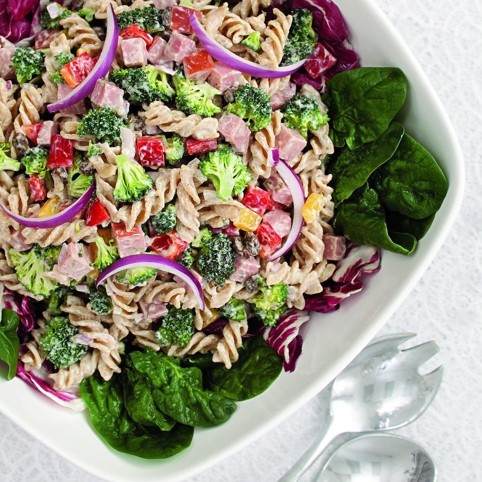 Broccoli, Ham & Pasta Salad Recipe - EatingWell.com