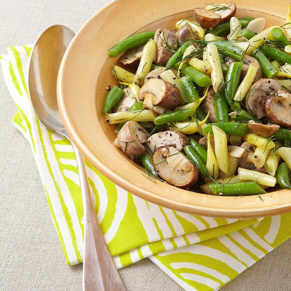 Mushroom And String Bean Salad Recipe Eatingwell