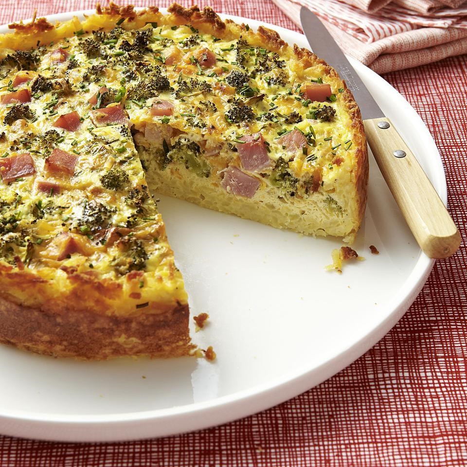 Broccoli, Ham & Cheese Quiche Recipe - EatingWell