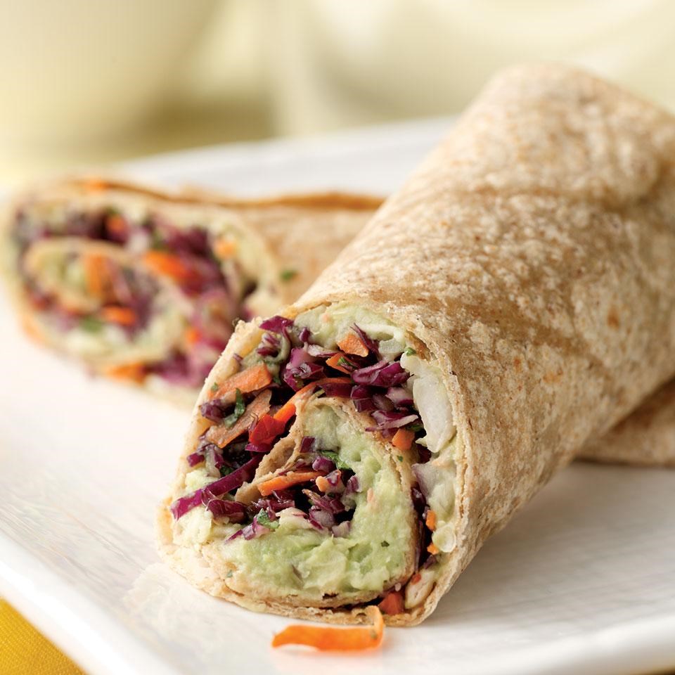 Creamy Avocado & White Bean Wrap Recipe - EatingWell