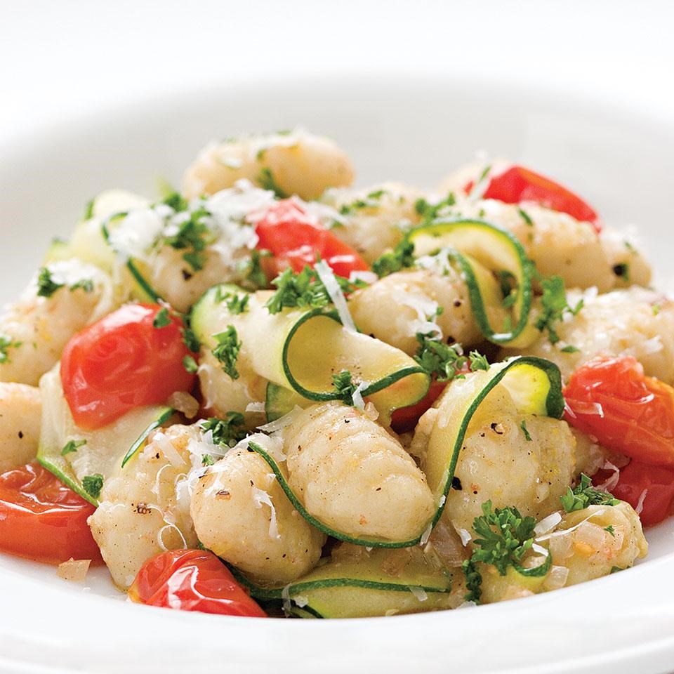 Gnocchi with Zucchini Ribbons & Parsley Brown Butter Recipe - EatingWell