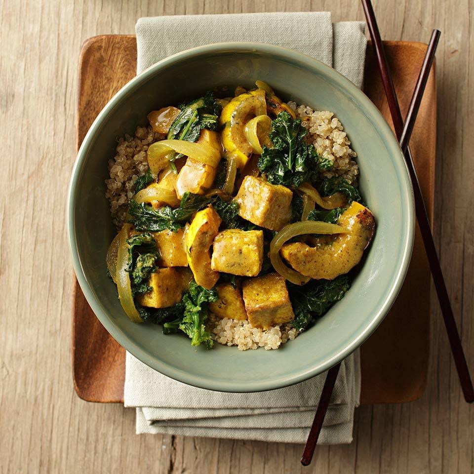 Delicata Squash & Tofu Curry