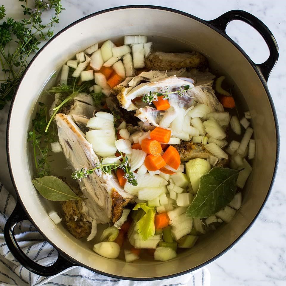 Homemade Roasted Chicken Stock Recipe EatingWell