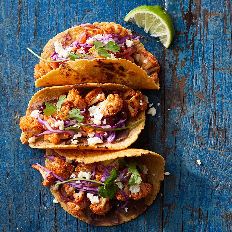 Chipotle-Lime Cauliflower Tacos