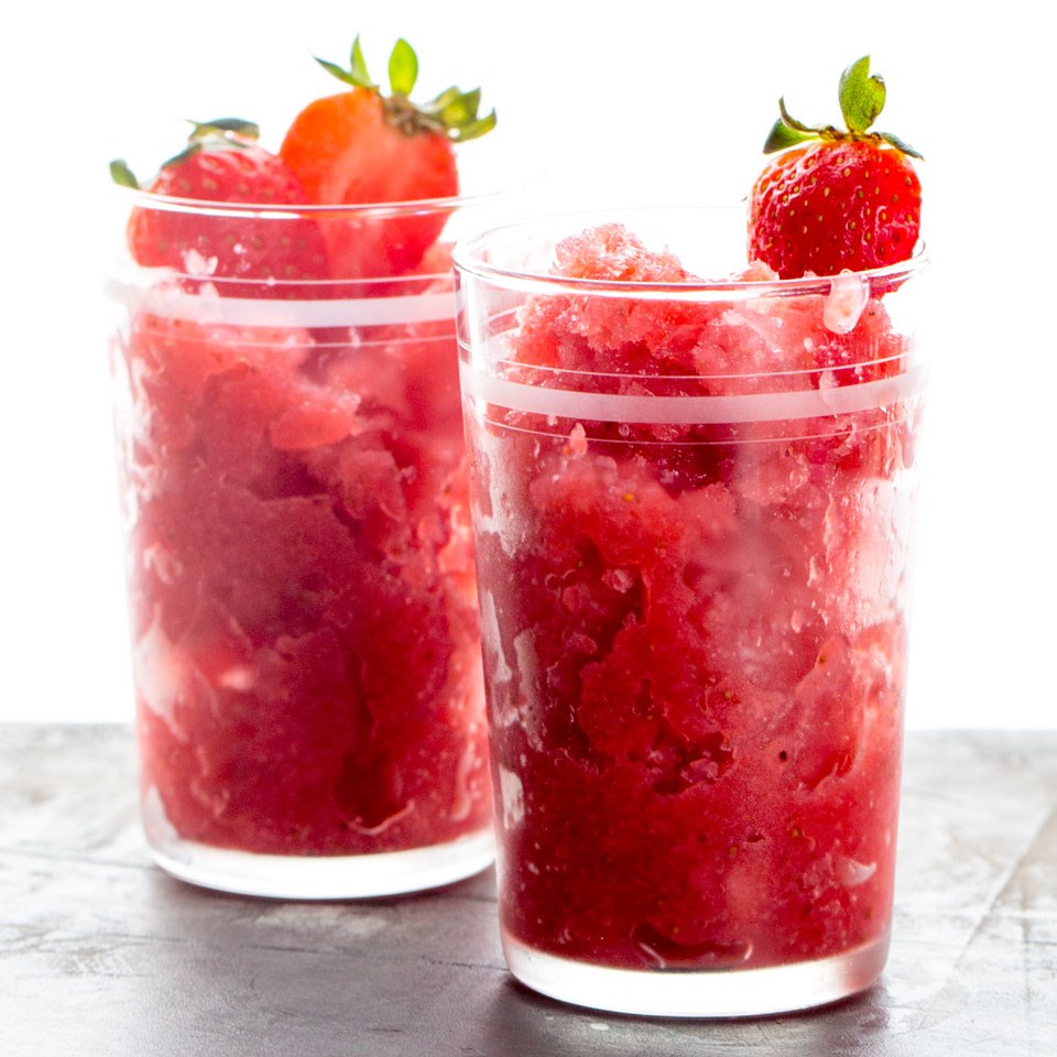 Strawberry Rosé Granita Recipe - EatingWell