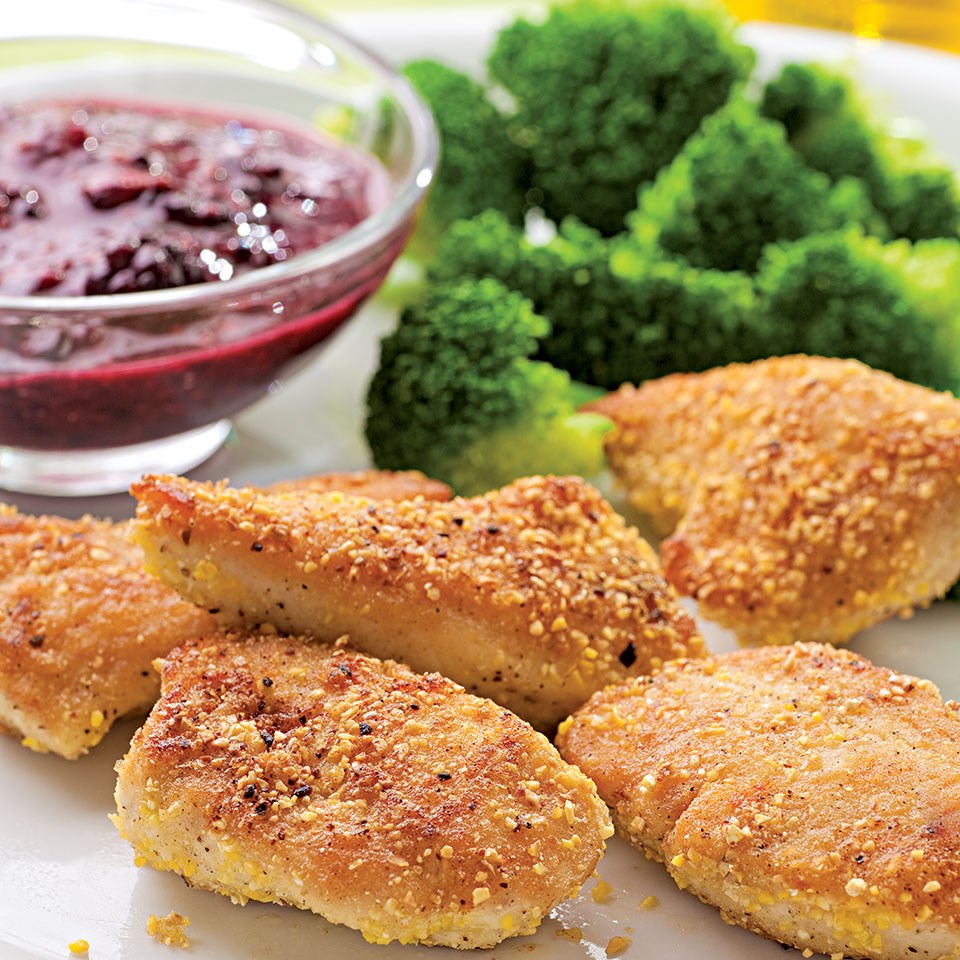 Cornmeal-Crusted Chicken Nuggets with Blackberry Mustard Recipe ...