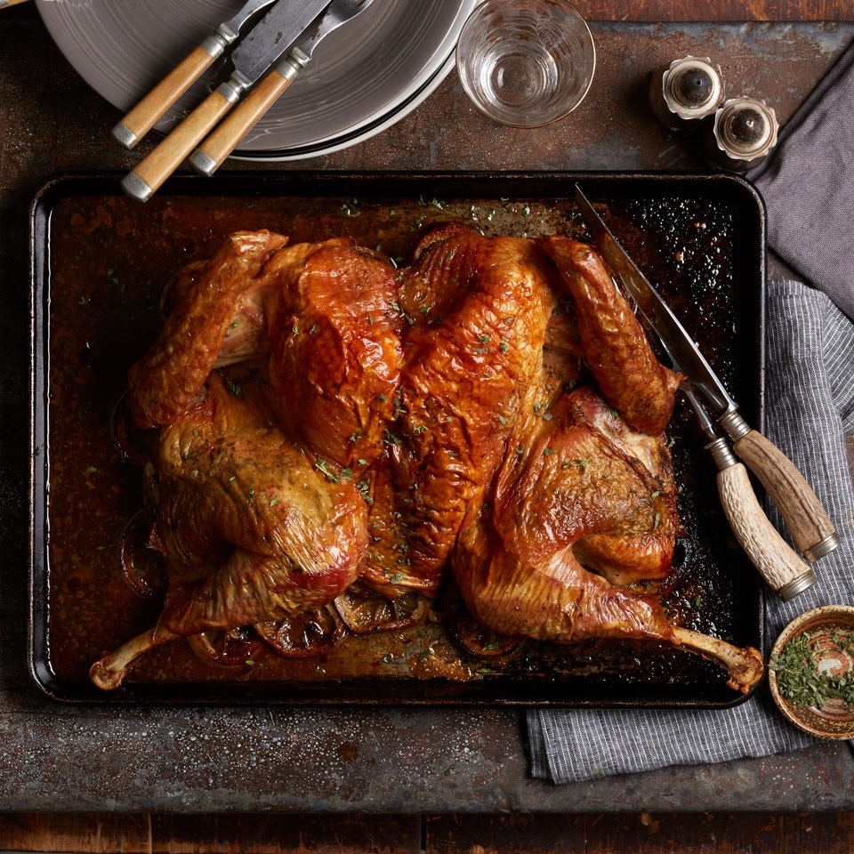 Spatchcock Turkey With Sage And Thyme Recipe Eatingwell
