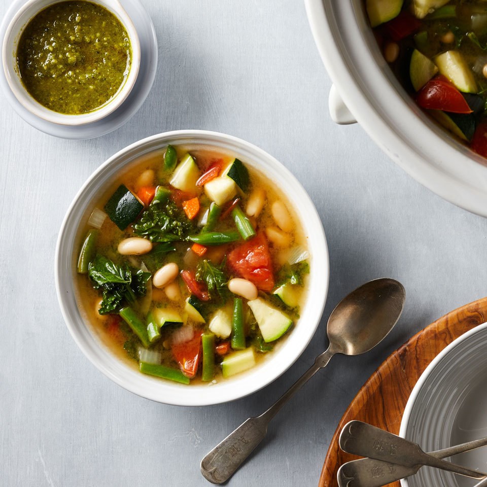 Slow-Cooker Vegetable Soup Recipe - EatingWell