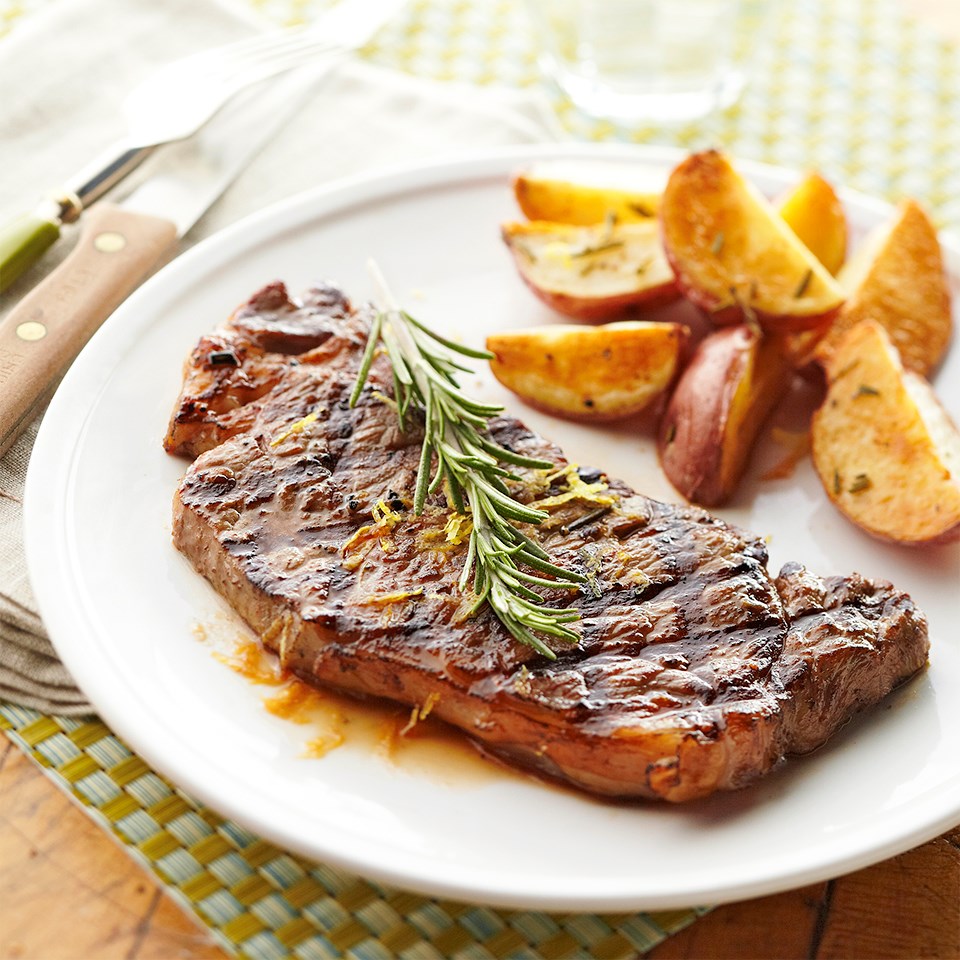 Grilled New York Strip Steaks Recipe Eatingwell 