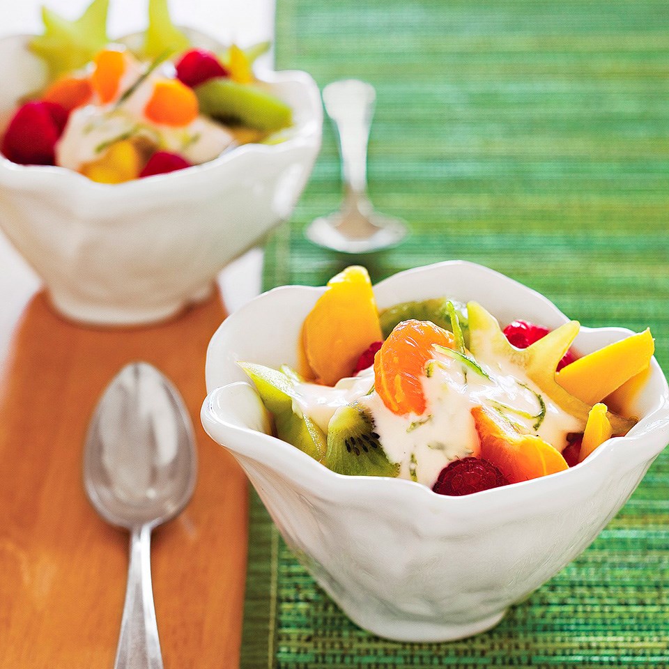 Fresh Fruit Salad with Creamy Lime Topping Recipe - EatingWell