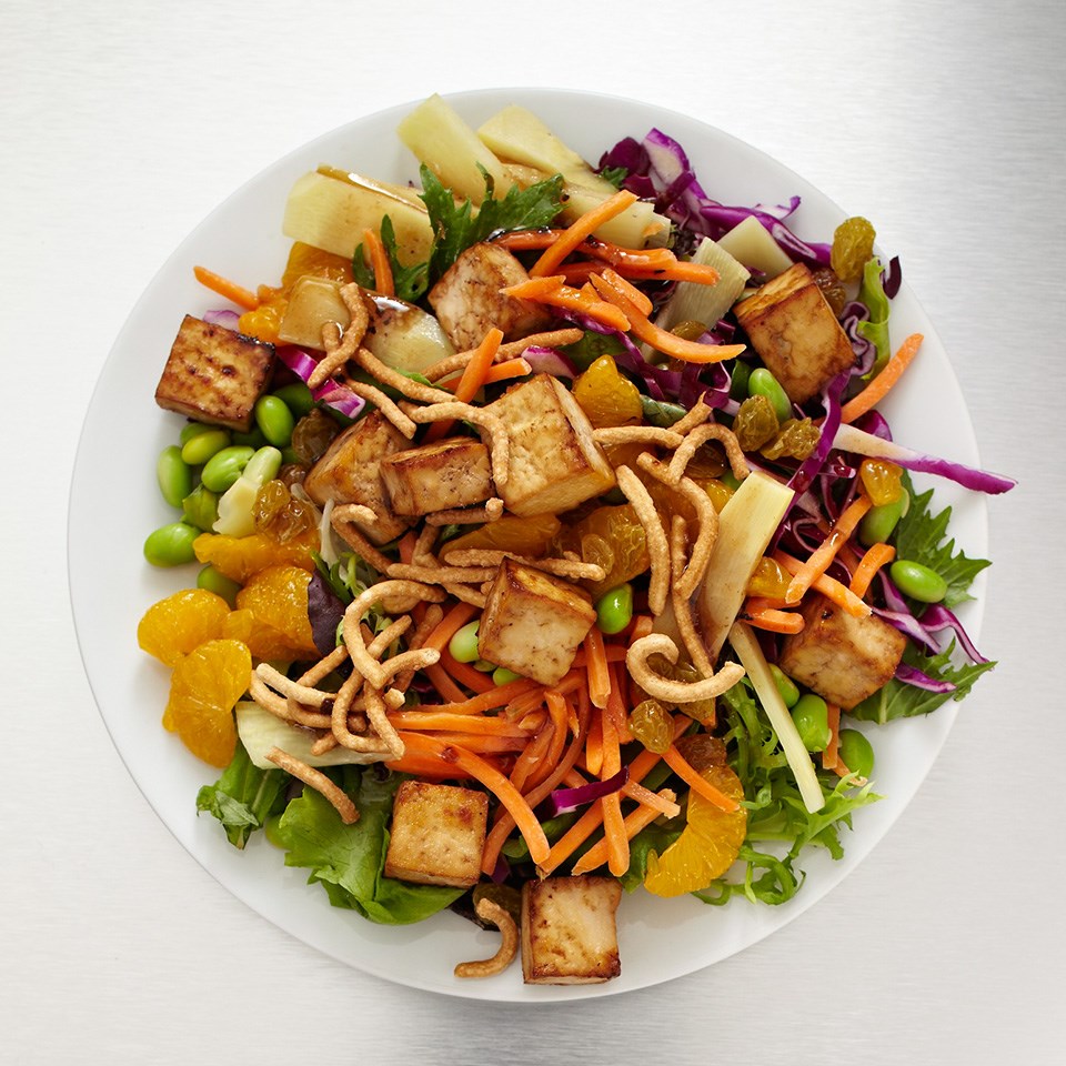 Asian Tofu &amp; Edamame Salad Recipe - EatingWell